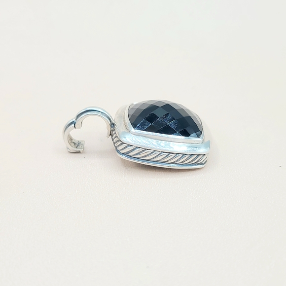 David Yurman Albion 20mm Black Onyx Pendant Enhancer - Picture 4 of 6